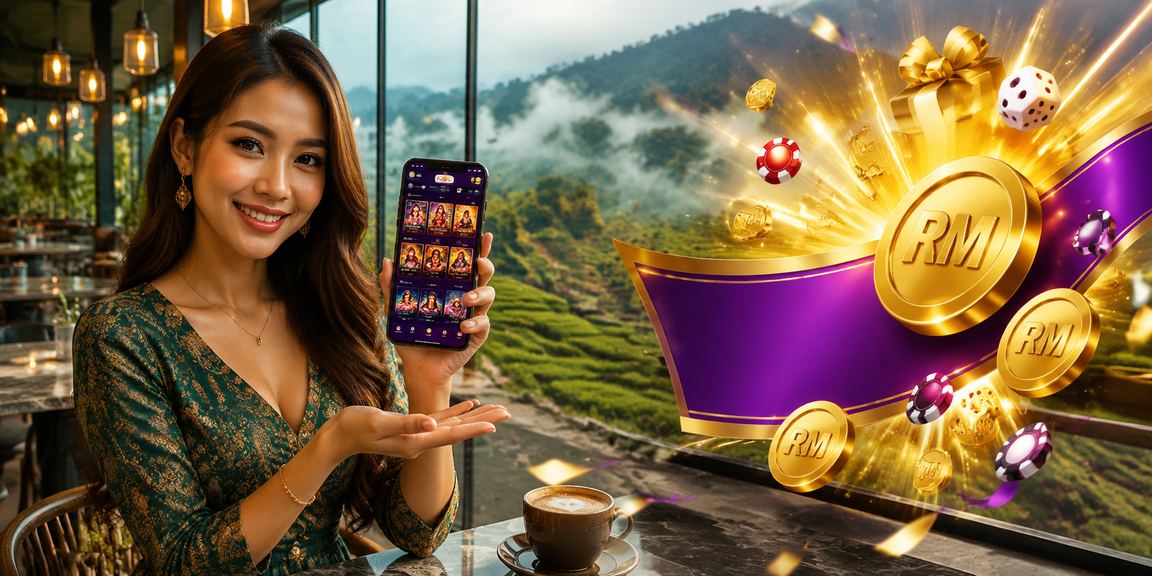 Malaysian Malay-style mobile lottery interface featuring 4D lucky numbers